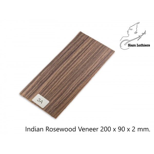 Rosewood Veneer 200 x 90 x 2 mm.